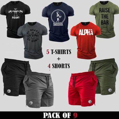 9pcs - ASDBR Deal (5 Shirts + 4 Shorts)