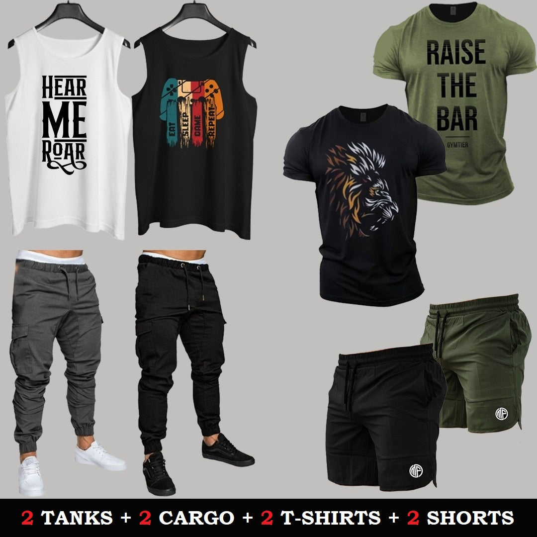 (2 Tanks + 2 Cargo + 2 T-Shirts + 2 Shorts)