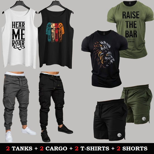 (2 Tanks + 2 Cargo + 2 T-Shirts + 2 Shorts)