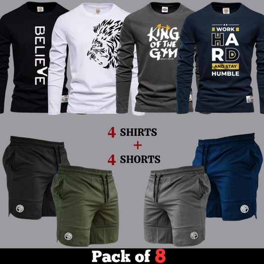 8pcs - HKS Deal (4 Full Sleeves + 4 Shorts)