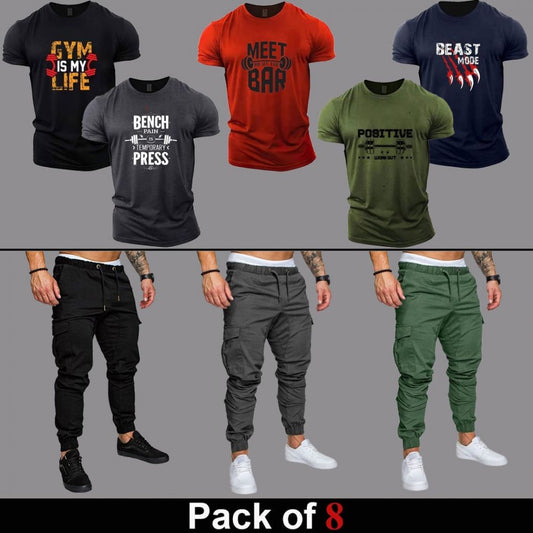 8pcs - VCCP Deal (5 Shirts + 3 Cargo)